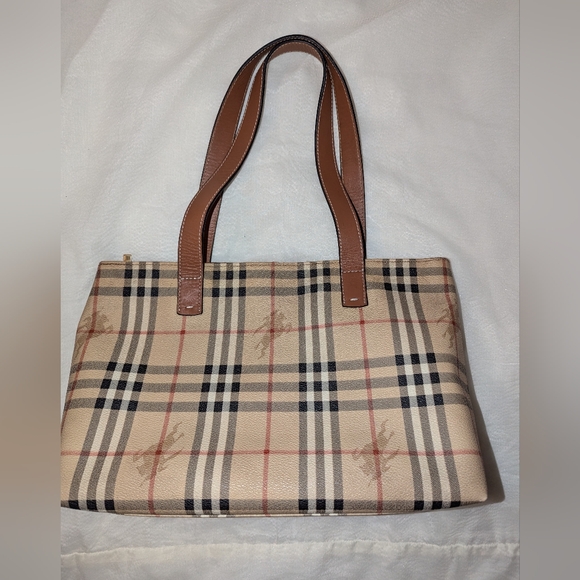 Burberry London Nova Check PVC Leather Haymaker Tote EUC with COA - Picture 1 of 16